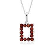 Natural Garnet Cut Pendant