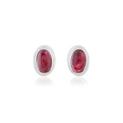 Natural Tourmaline Cabochon Studs