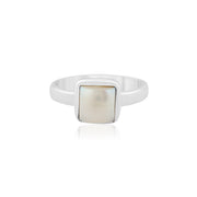 Natural Pearl Cabochon Ring