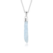 Natural Aquamarine Rough Pendant