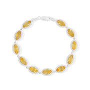 Natural Citrine Cut Bracelet