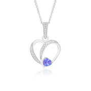 Natural Tanzanite Faceted Pendant