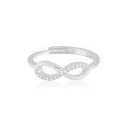 Infinity Ring (Rhodium Plated)
