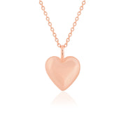 Bold Heart Pendant (Rose Gold Plated)
