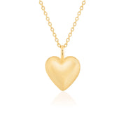 Bold Heart Pendant (Gold Plated)