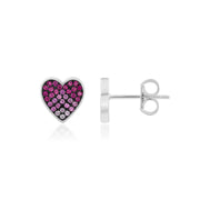 Valentina Studs (Rhodium Plated)
