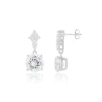 Load image into Gallery viewer, Selene Drop Earrings(Rhodium Plated)
