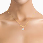 Load image into Gallery viewer, Stag Necklace in 925 Silver (Gold Plated)
