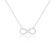 Infinity Necklace(Rhodium Plated)