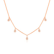 Ariel Necklace in 925 Silver (Rose Gold Plated)