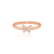 Butterfly Ring (Rose Gold-Plated)