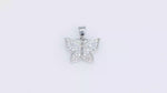 Load and play video in Gallery viewer, Winglet Pendant with Zircon in 925 Silver (Rhodium Plated)

