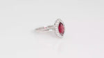 Load and play video in Gallery viewer, Natural Garnet Cut Marquise Ring
