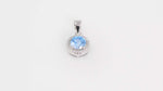 Load and play video in Gallery viewer, Skylight Round Pendant (Rhodium Plated)
