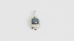Load and play video in Gallery viewer, Natural Labradorite Cushion Cab Blue Fire Pendant
