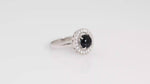 Load and play video in Gallery viewer, Natural Onyx Black Cabochon Ring
