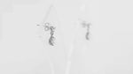 Load and play video in Gallery viewer, Drop Zircon Studs (Rhodium Plated)
