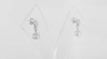 Load and play video in Gallery viewer, Selene Drop Earrings(Rhodium Plated)
