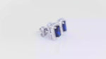 Load and play video in Gallery viewer, Aura Octa Studs with Zircon in 925 Silver (Rhodium Plated)
